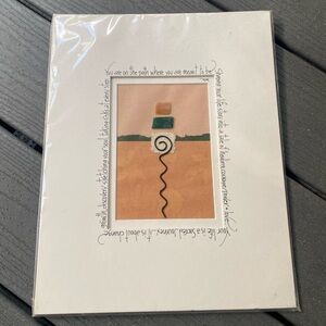 Julie Goodin calligraphy design artwork in wrapper